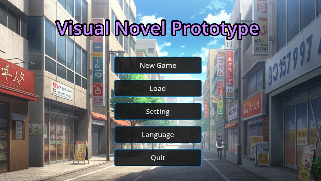 Visual-Novel Prototype - Screenshot 1